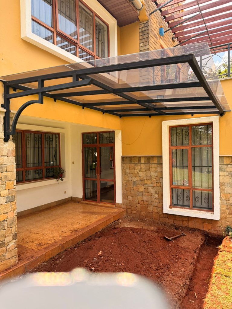 Wall-Mounted Canopy Installation